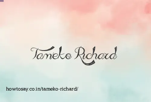 Tameko Richard