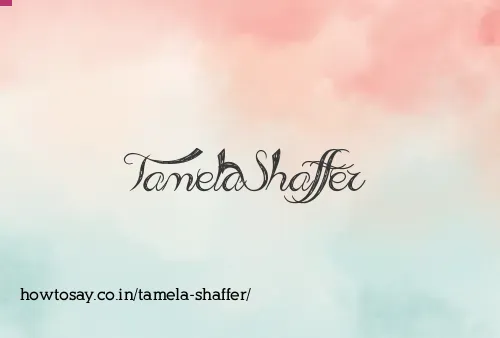 Tamela Shaffer