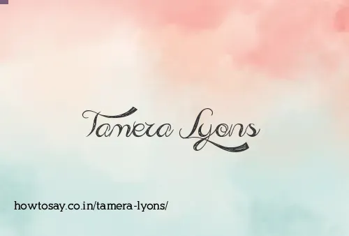 Tamera Lyons