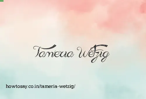Tameria Wetzig