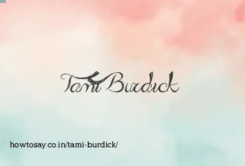 Tami Burdick