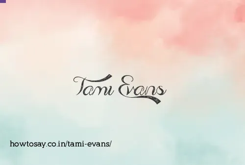 Tami Evans