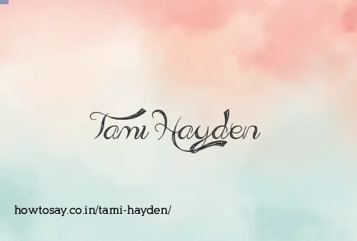 Tami Hayden