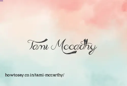 Tami Mccarthy