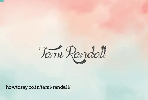 Tami Randall
