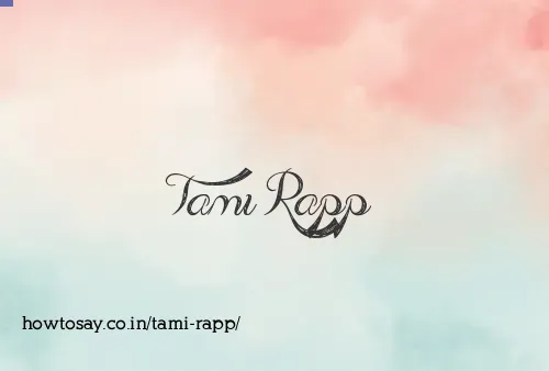 Tami Rapp
