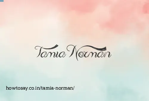 Tamia Norman
