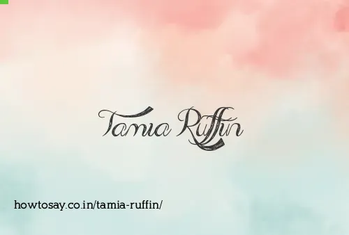 Tamia Ruffin