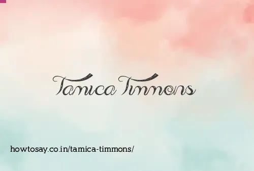 Tamica Timmons