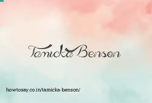 Tamicka Benson