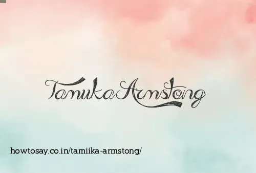 Tamiika Armstong