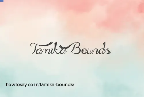 Tamika Bounds