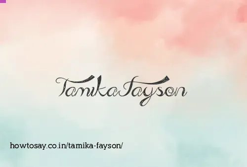 Tamika Fayson