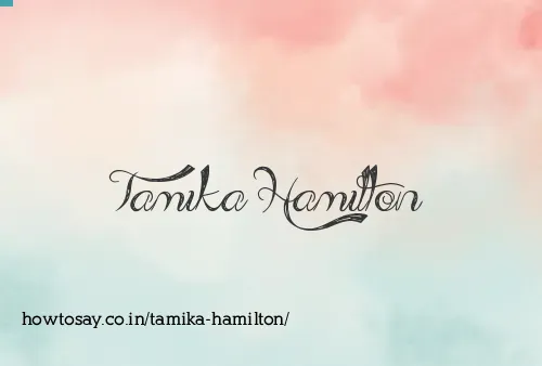 Tamika Hamilton