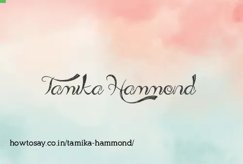 Tamika Hammond
