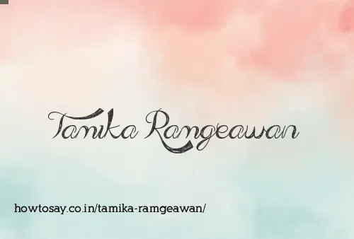 Tamika Ramgeawan