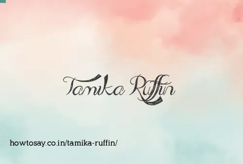 Tamika Ruffin