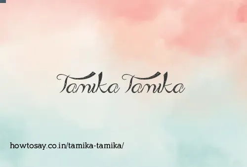 Tamika Tamika