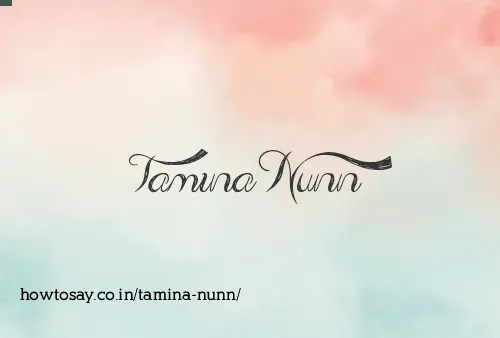 Tamina Nunn