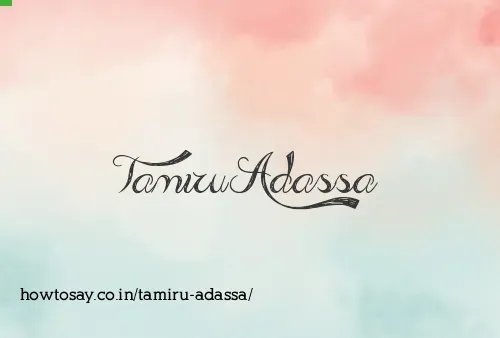 Tamiru Adassa