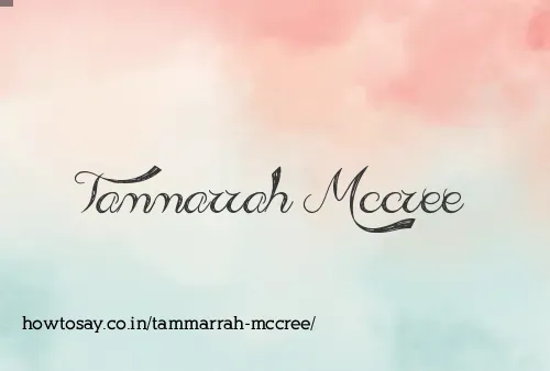 Tammarrah Mccree