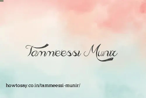 Tammeessi Munir