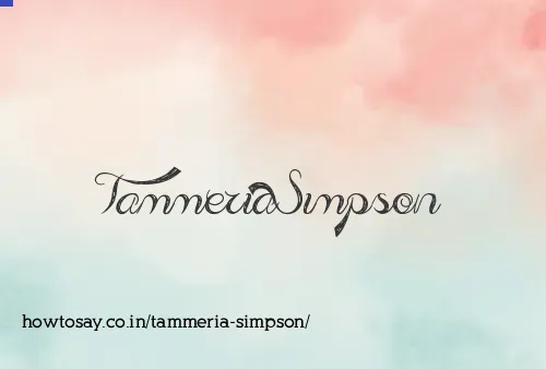 Tammeria Simpson