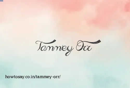 Tammey Orr
