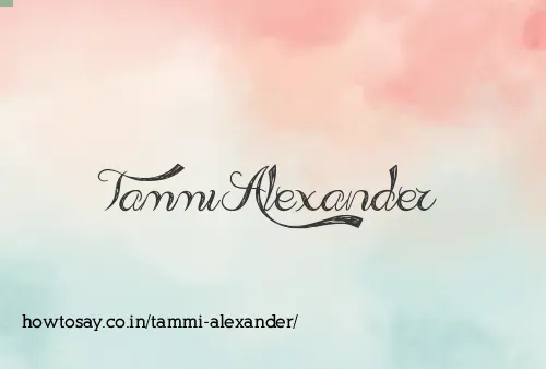 Tammi Alexander