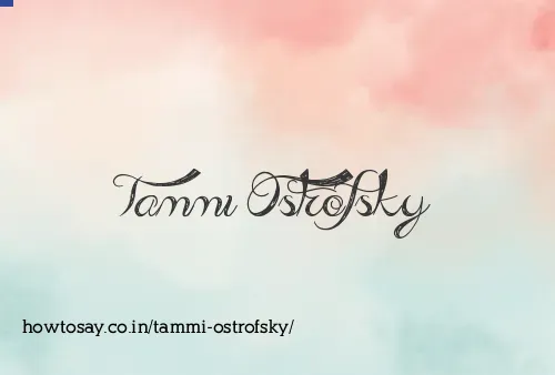 Tammi Ostrofsky