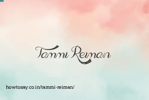 Tammi Reiman