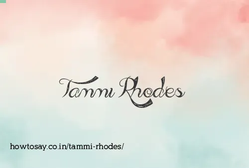 Tammi Rhodes