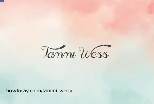 Tammi Wess