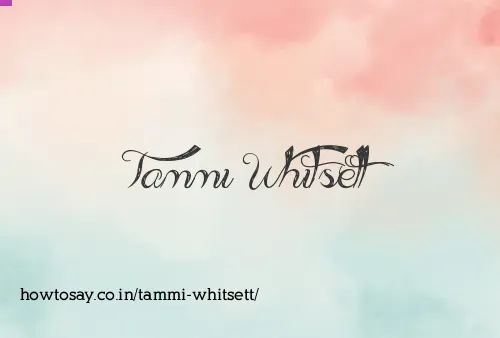 Tammi Whitsett
