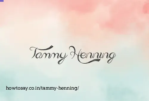 Tammy Henning