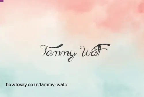 Tammy Watt