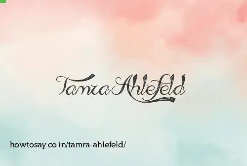 Tamra Ahlefeld