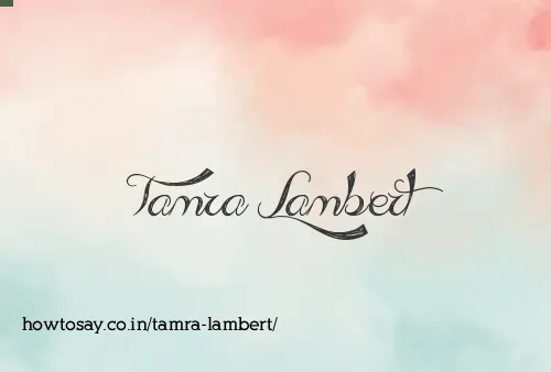 Tamra Lambert