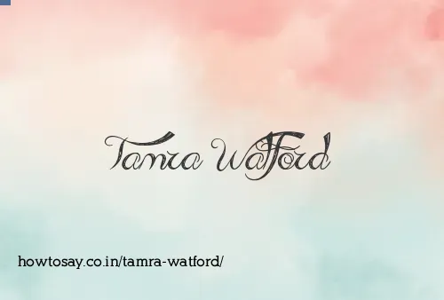 Tamra Watford