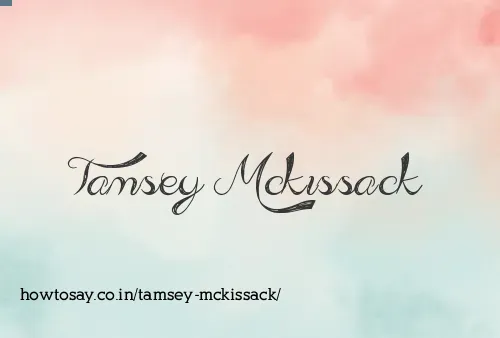 Tamsey Mckissack