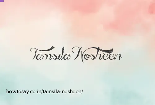 Tamsila Nosheen
