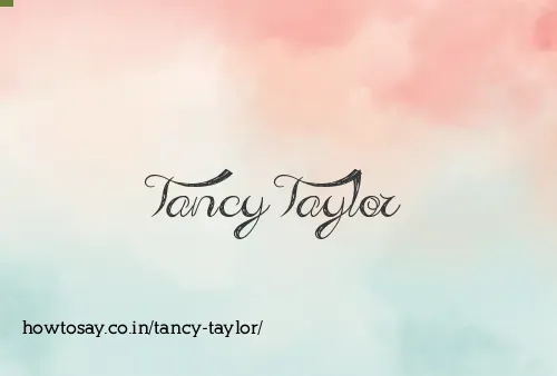 Tancy Taylor