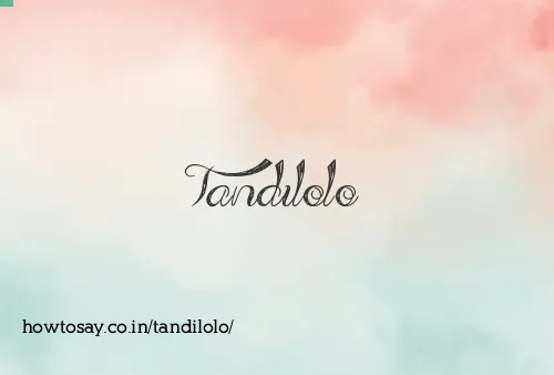 Tandilolo