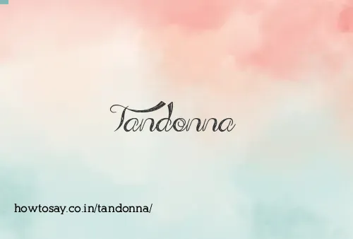 Tandonna