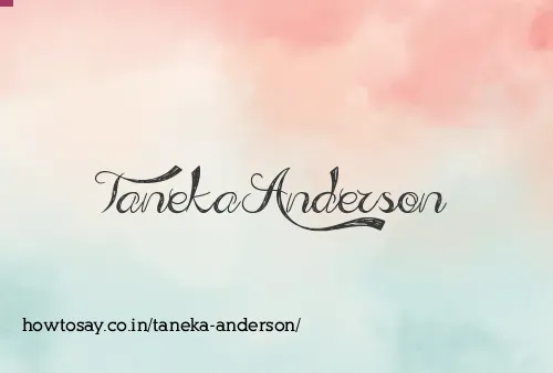 Taneka Anderson