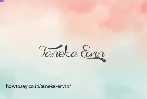 Taneka Ervin