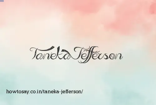 Taneka Jefferson