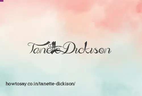 Tanette Dickison