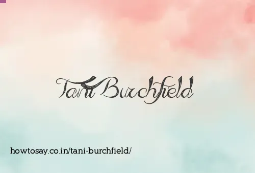 Tani Burchfield