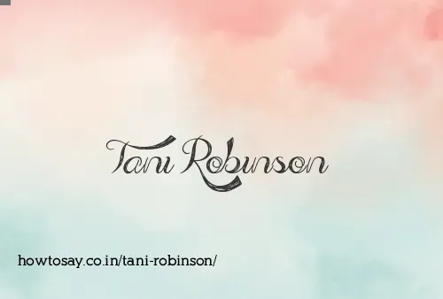 Tani Robinson